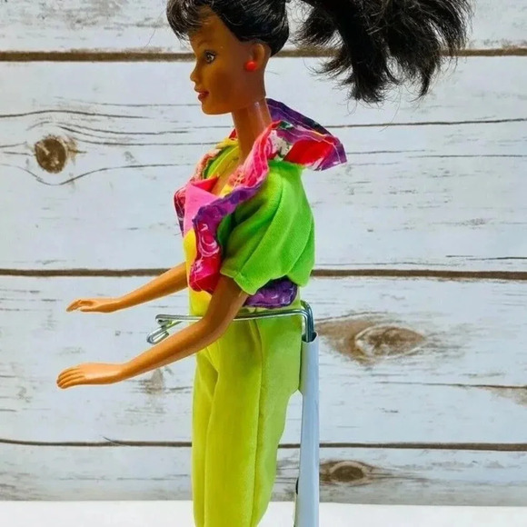 MATTEL BARBIE Brown Hair Brown Eyes Two Piece Body Suit 12" Tall - Picture 4 of 11